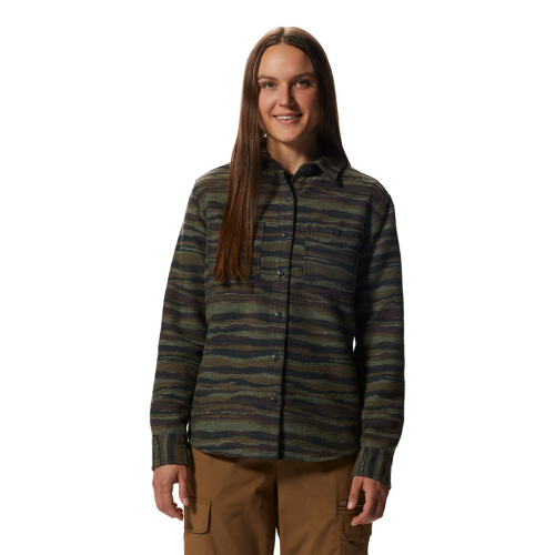 Mountain Hardwear Damen Granite Peak Long Sleeve Flannel Shirt - braun (Grösse: S) von Mountain Hardwear