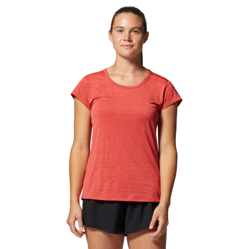 Mountain Hardwear Damen Mighty Stripe™ Short Sleeve - rot (Grösse: M) von Mountain Hardwear