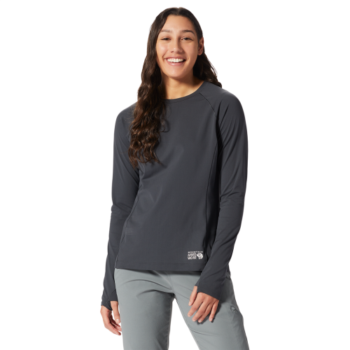 Mountain Hardwear Damen Mountain Stretch™ Long Sleeve Crew - schwarz (Grösse: L) von Mountain Hardwear