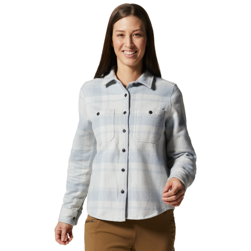 Mountain Hardwear Damen Plusher Long Sleeve Shirt - grau (Grösse: XL) von Mountain Hardwear