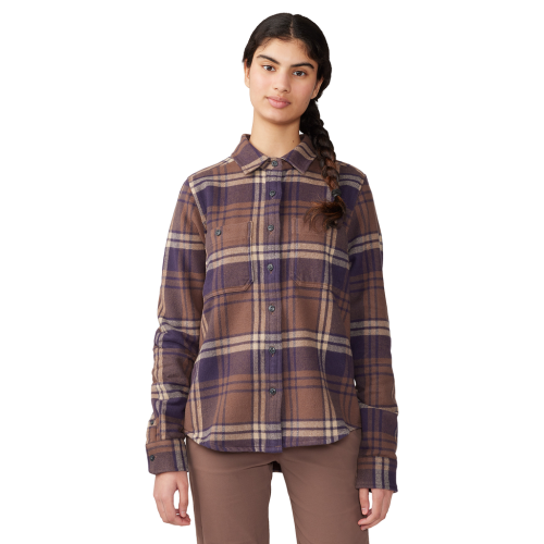 Mountain Hardwear Damen Plusher Long Sleeve Shirt - violett (Grösse: L) von Mountain Hardwear