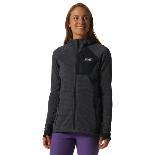 Mountain Hardwear Damen Polartec Power Grid Full Zip Hoody - blau (Grösse: L) von Mountain Hardwear