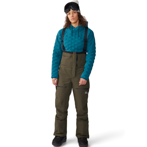 Mountain Hardwear Damen Powder Maven™ Bib - grün (Grösse: L) von Mountain Hardwear