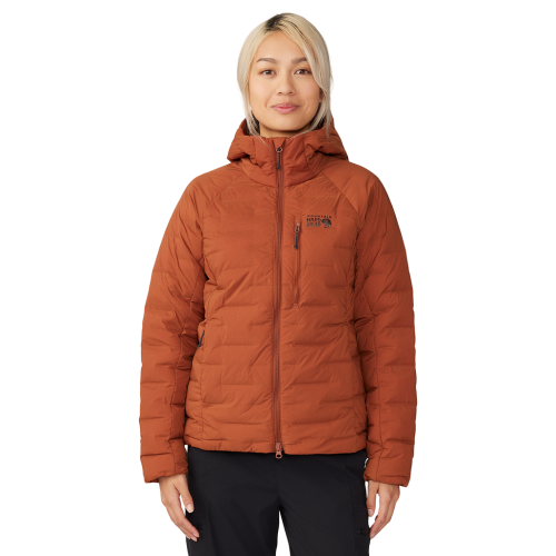 Mountain Hardwear Damen Stretchdown Hoody - rot (Grösse: L) von Mountain Hardwear