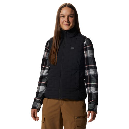 Mountain Hardwear Damen Stretchdown Light Vest - schwarz (Grösse: L) von Mountain Hardwear