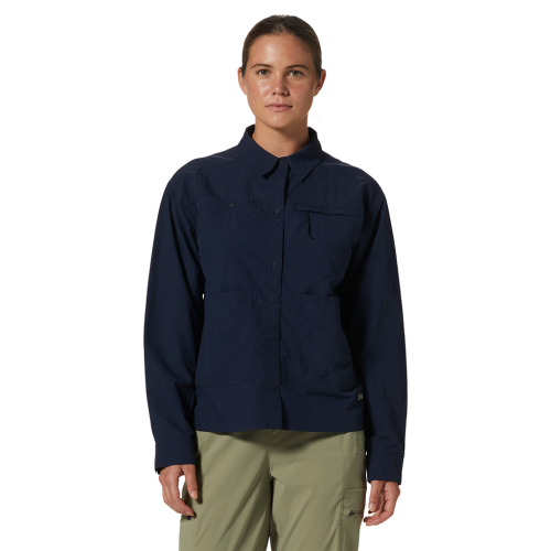 Mountain Hardwear Damen Stryder™ Long Sleeve Shirt - blau (Grösse: L) von Mountain Hardwear