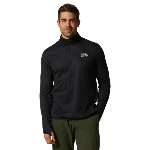 Mountain Hardwear M AirMesh 1/4 Zip - schwarz (Grösse: L) von Mountain Hardwear