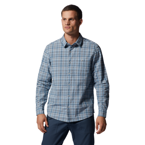 Mountain Hardwear M Big Cottonwood LS Shirt - blau (Grösse: S) von Mountain Hardwear