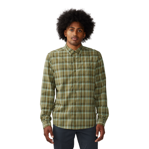 Mountain Hardwear M Big Cottonwood LS Shirt - grün (Grösse: M) von Mountain Hardwear