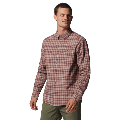 Mountain Hardwear M Big Cottonwood LS Shirt - rot (Grösse: L) von Mountain Hardwear