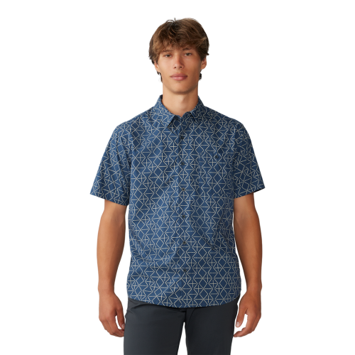 Mountain Hardwear M Big Cottonwood SS Shirt - blau (Grösse: L) von Mountain Hardwear