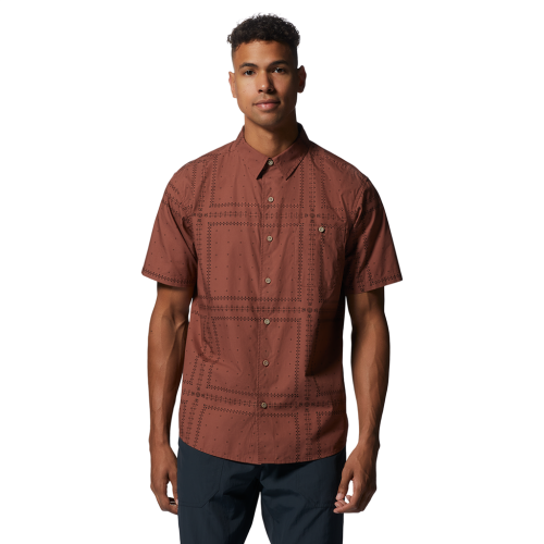 Mountain Hardwear M Big Cottonwood SS Shirt - rot (Grösse: M) von Mountain Hardwear