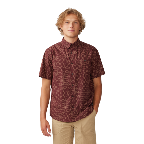 Mountain Hardwear M Big Cottonwood SS Shirt - rot (Grösse: S) von Mountain Hardwear