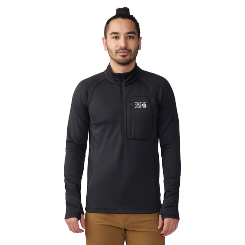 Mountain Hardwear M Glacial Trail 1/4 Zip - schwarz (Grösse: L) von Mountain Hardwear