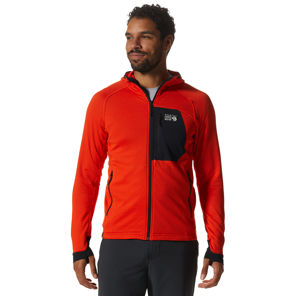 Mountain Hardwear M Polartec Power Grid Full Zip Hoody von Mountain Hardwear