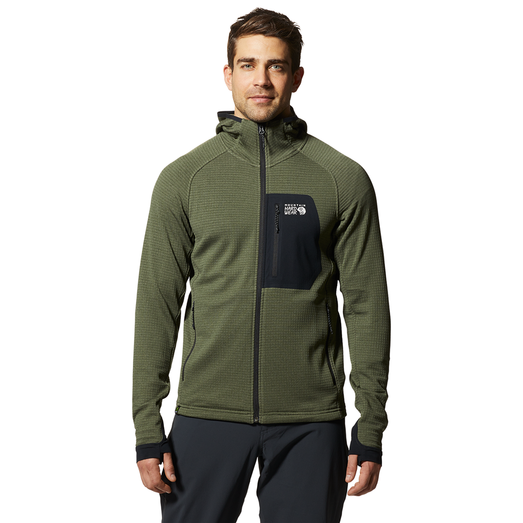 Mountain Hardwear M Polartec Power Grid Full Zip Hoody von Mountain Hardwear