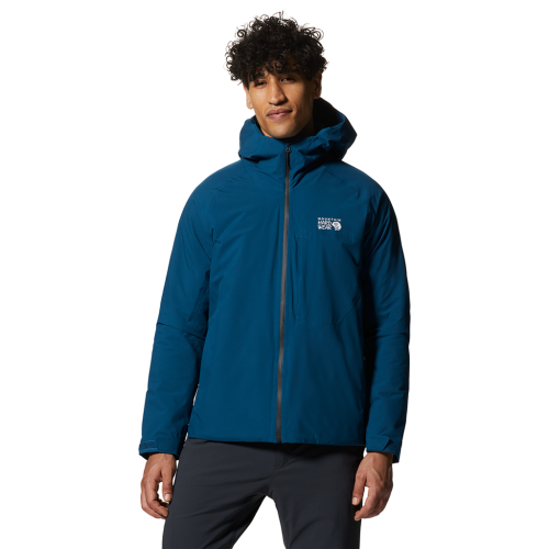 Mountain Hardwear M Stretch Ozonic Insulated Regenjacke - blau (Grösse: L) von Mountain Hardwear