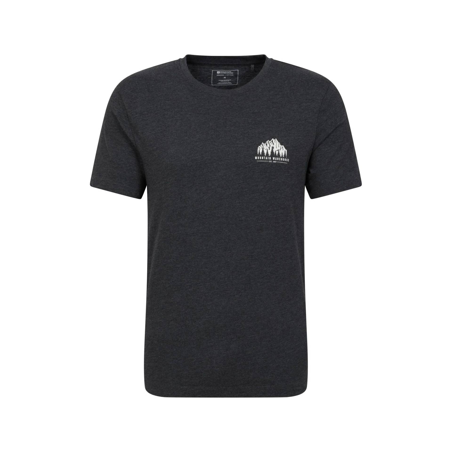 Adventure Tshirt Herren Charcoal Black XS von Mountain Warehouse