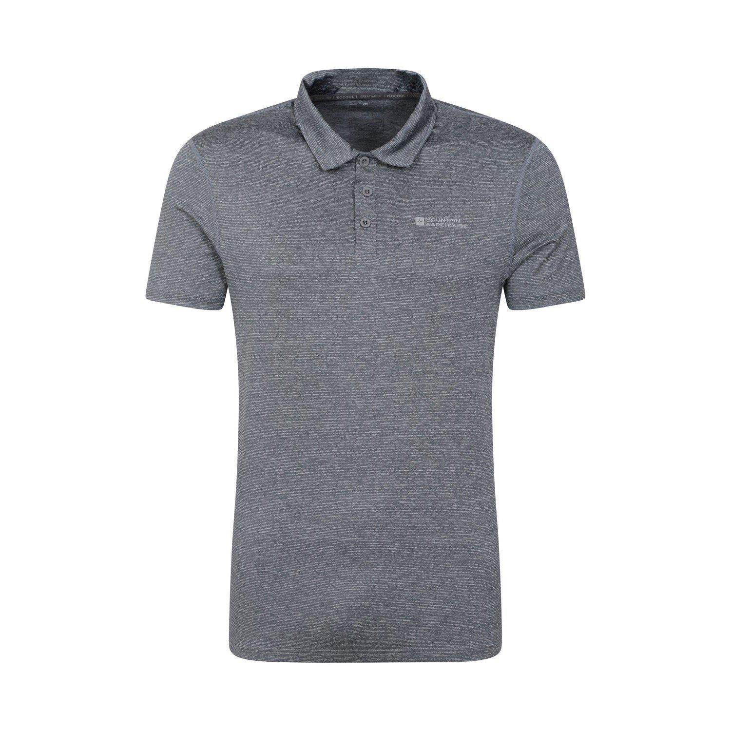 Agra Poloshirt Herren Grau S von Mountain Warehouse