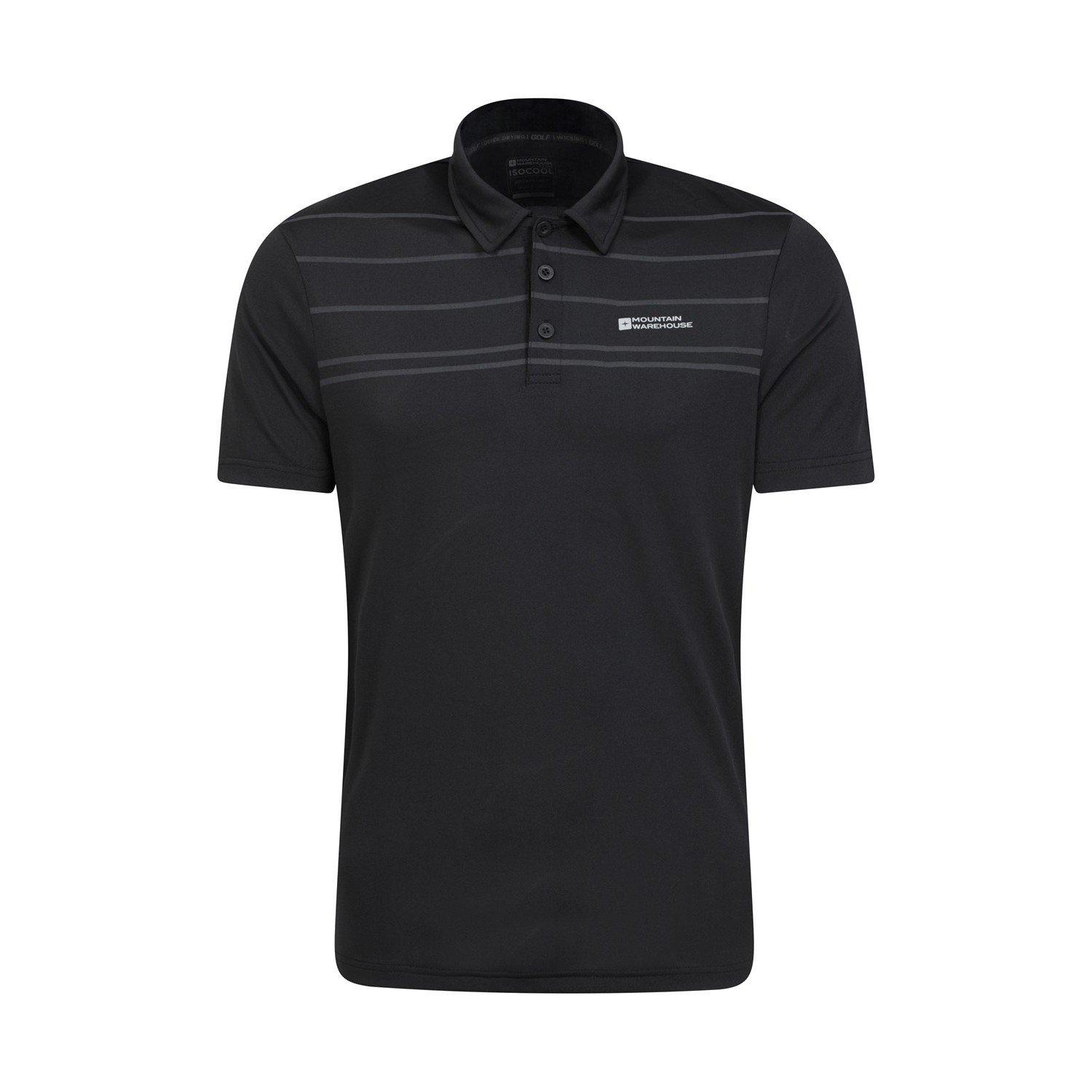 Away Poloshirt Herren Schwarz L von Mountain Warehouse