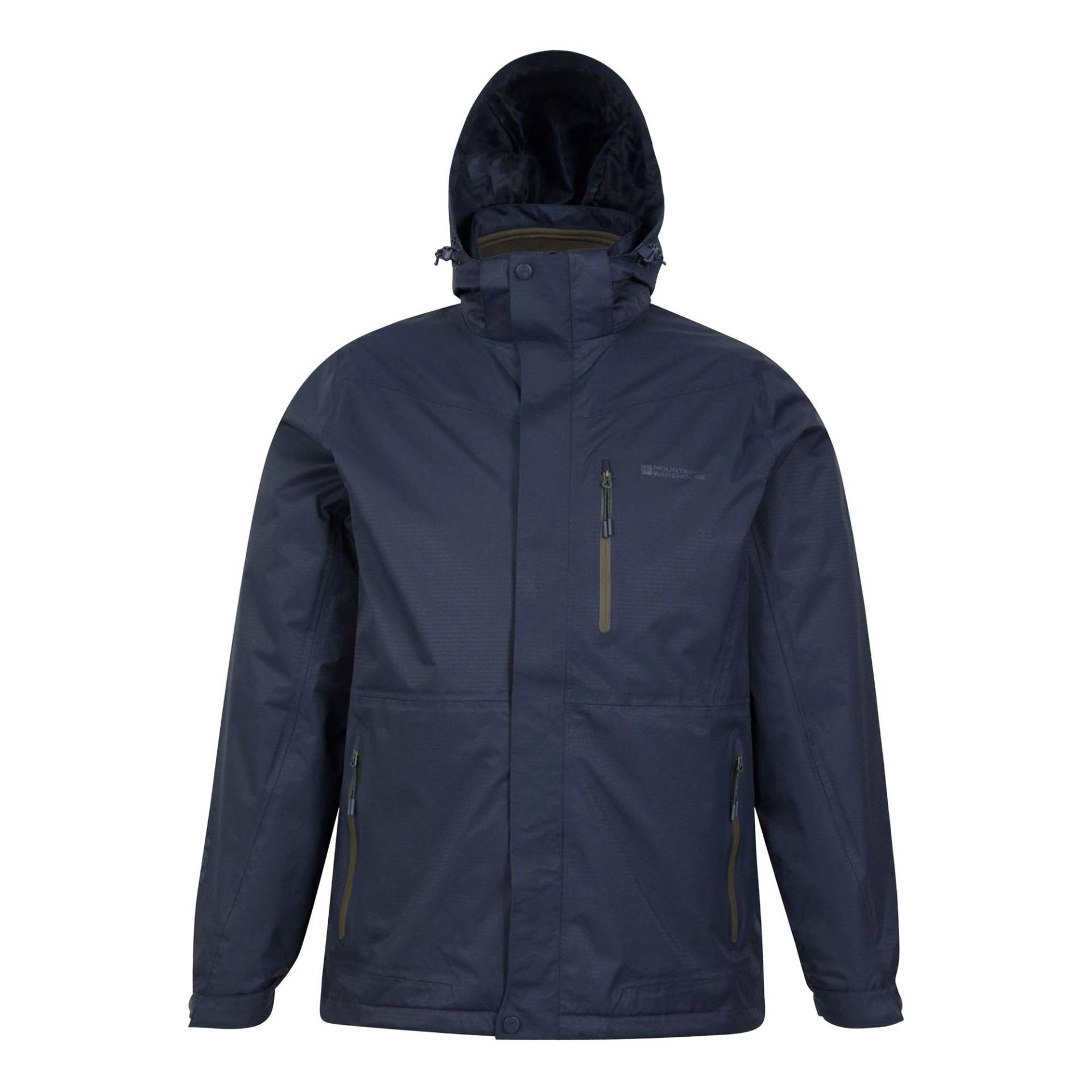 Bracken Extreme Jacke, Wasserfest 3 In 1 Herren Blau 3XL von Mountain Warehouse