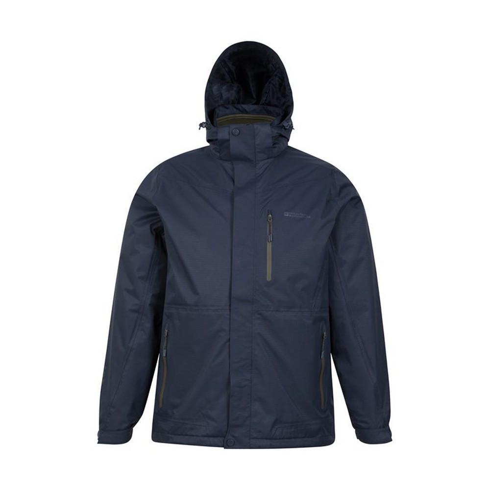 Bracken Extreme Jacke, Wasserfest 3 In 1 Herren Blau L von Mountain Warehouse