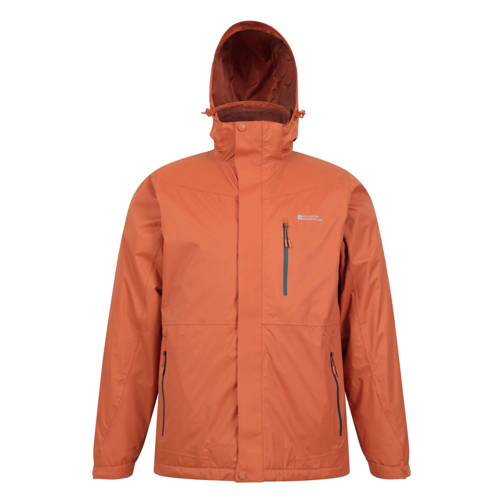 Bracken Extreme Jacke, Wasserfest 3 In 1 Herren Orange XS von Mountain Warehouse