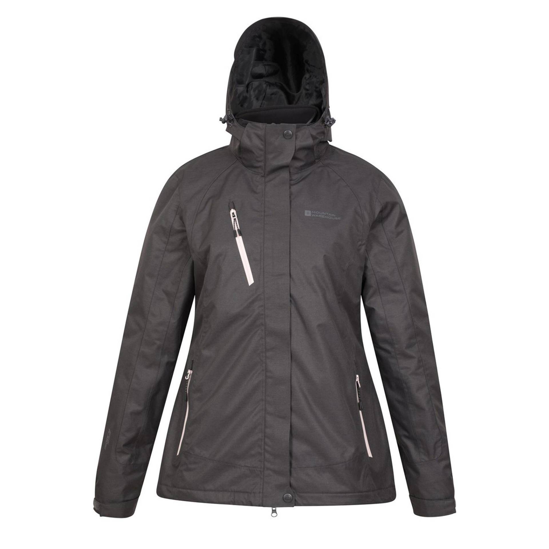 Bracken Melange Jacke Damen Schwarz 42 von Mountain Warehouse