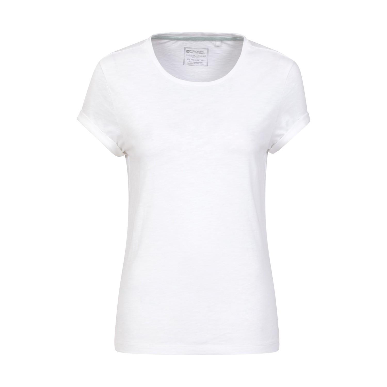 Bude Tshirt Damen Weiss 34 von Mountain Warehouse