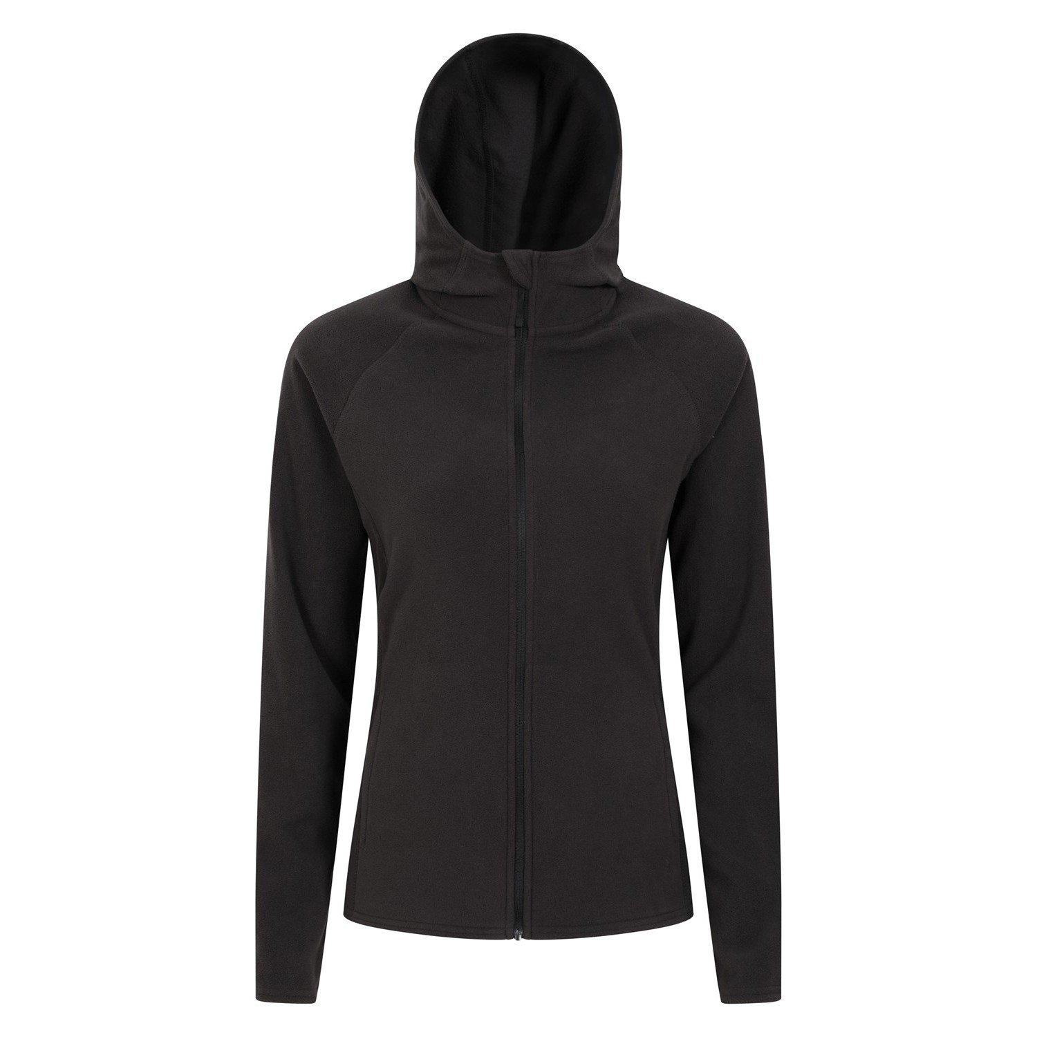 Camber Fleece Mit Kapuze Damen Schwarz L von Mountain Warehouse