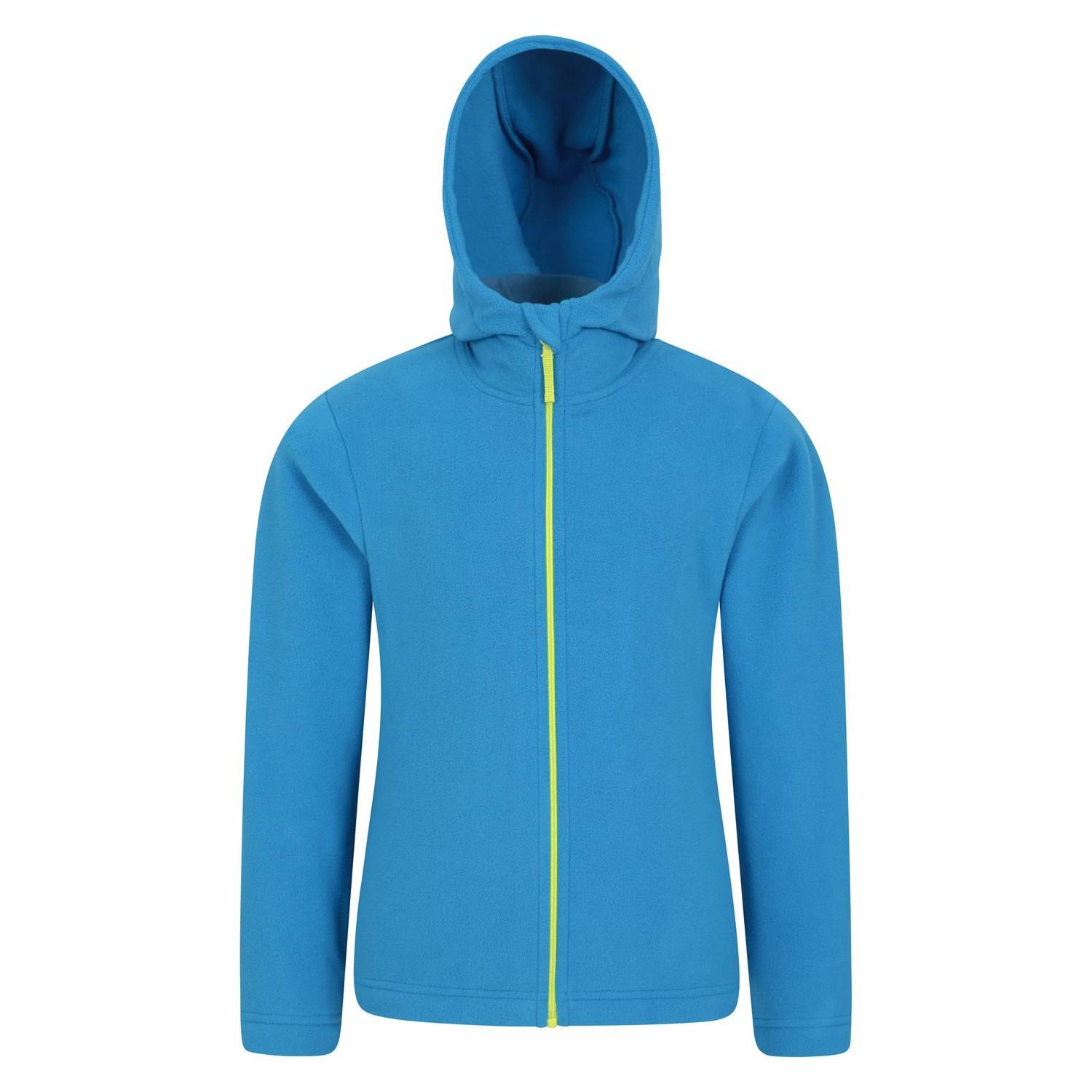 Camber Hoodie Mit Durchgehendem Reißverschluss Jungen Blau 98 von Mountain Warehouse