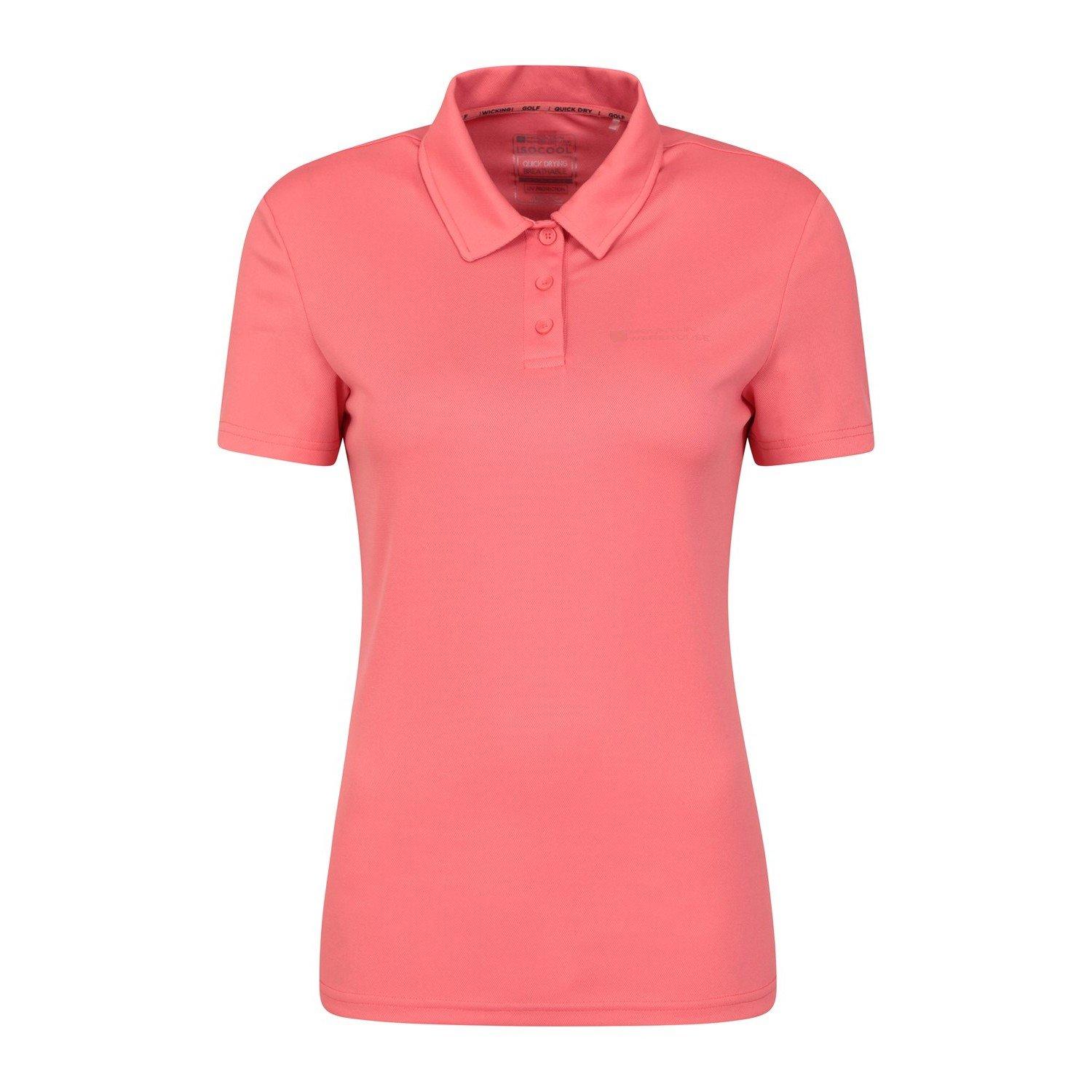 Classic Poloshirt Emblem Damen Pink 36 von Mountain Warehouse