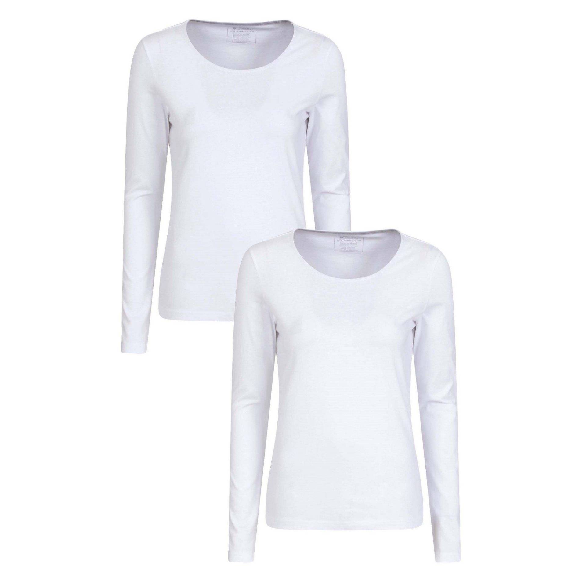 Eden Tshirt (2erpack) Damen Weiss 48 von Mountain Warehouse