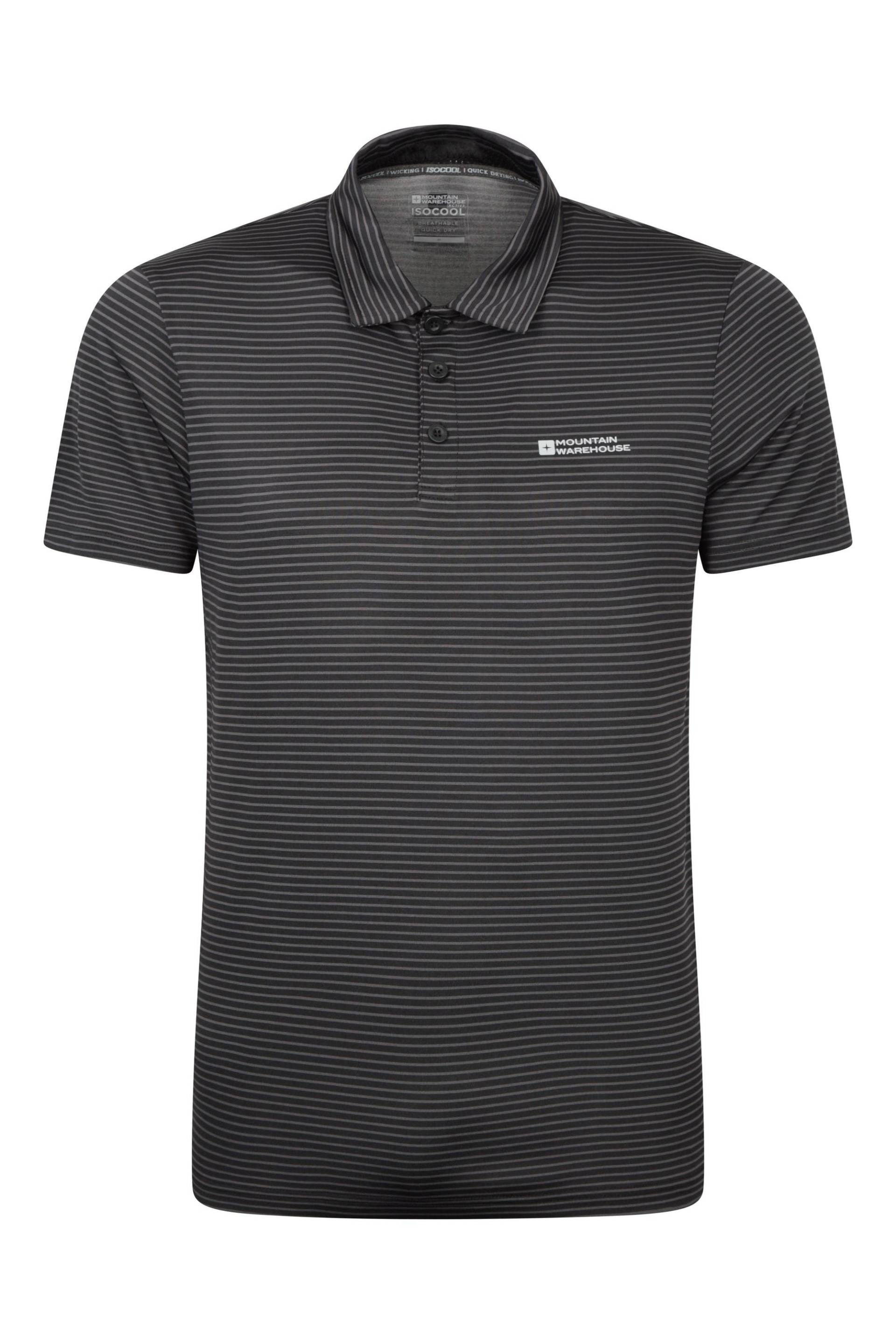 Fairway Poloshirt Herren Schwarz 4XL von Mountain Warehouse