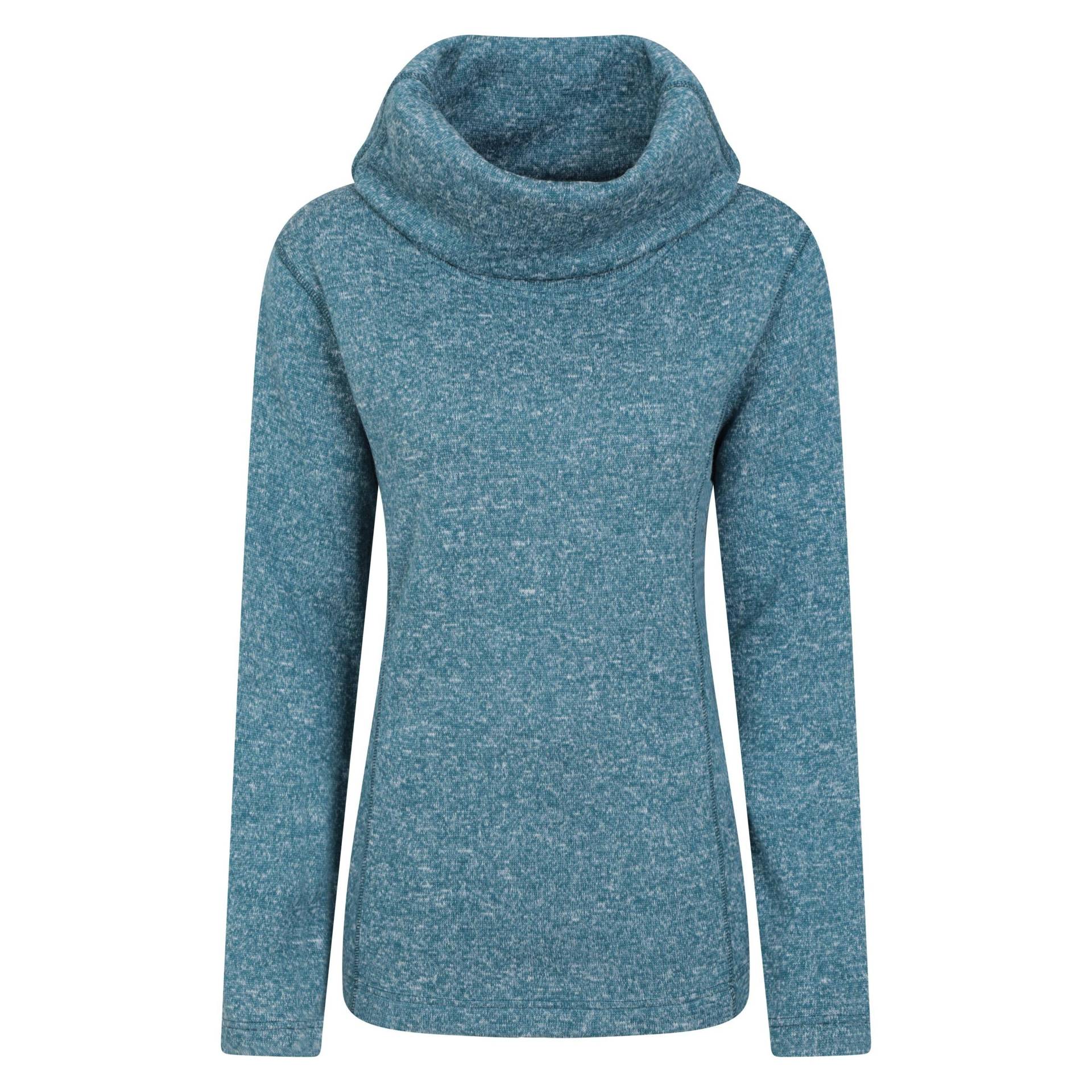 Fleeceoberteil Wasserfallausschnitt Damen Taubenblau 34 von Mountain Warehouse