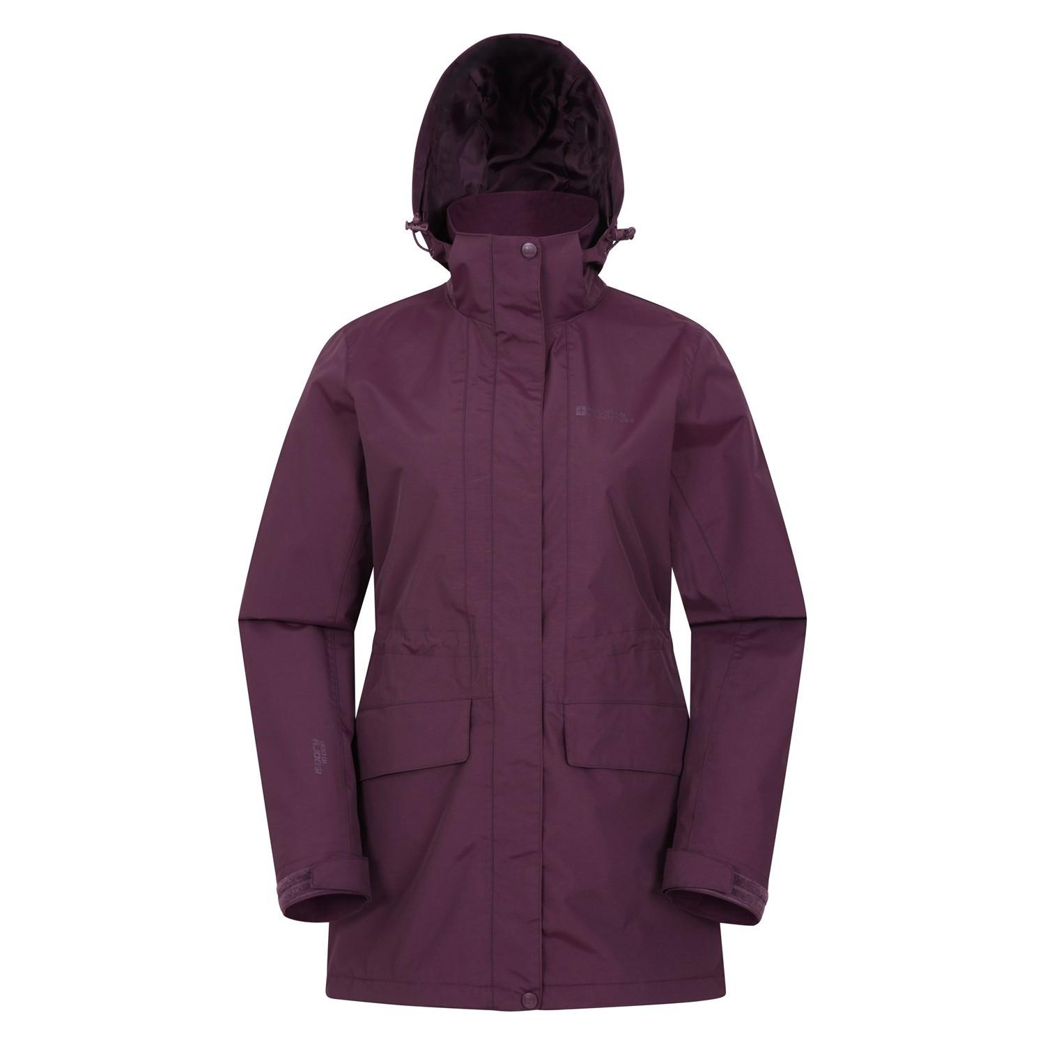 Glacial Extreme Jacke, Wasserfest Damen Weinrot 36 von Mountain Warehouse