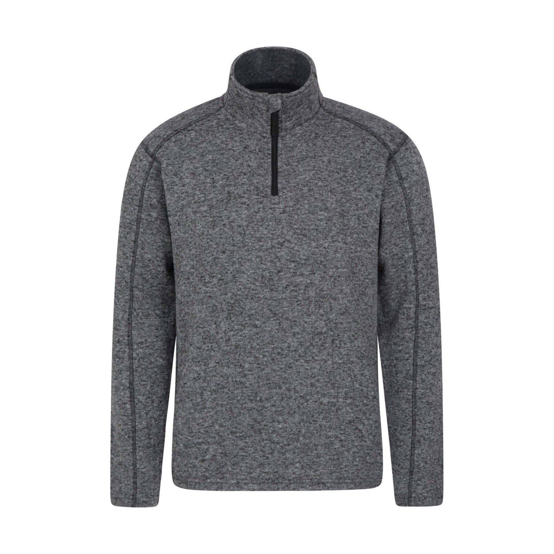 Idris Fleece Mit Halbem Reißverschluss Herren Grau XS von Mountain Warehouse