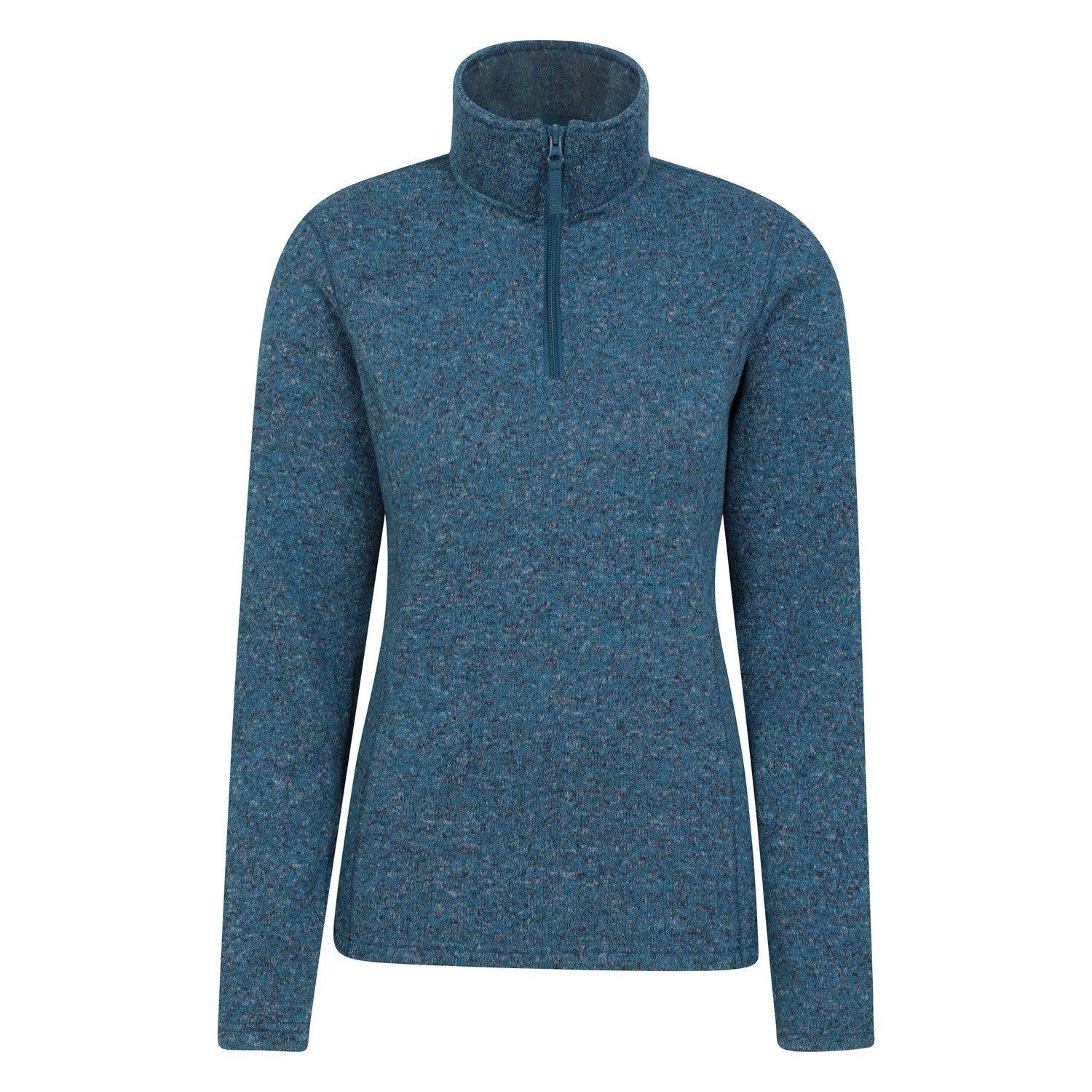 Idris Fleeceoberteil Mit Halbem Reißverschluss Damen Taubenblau 40 von Mountain Warehouse