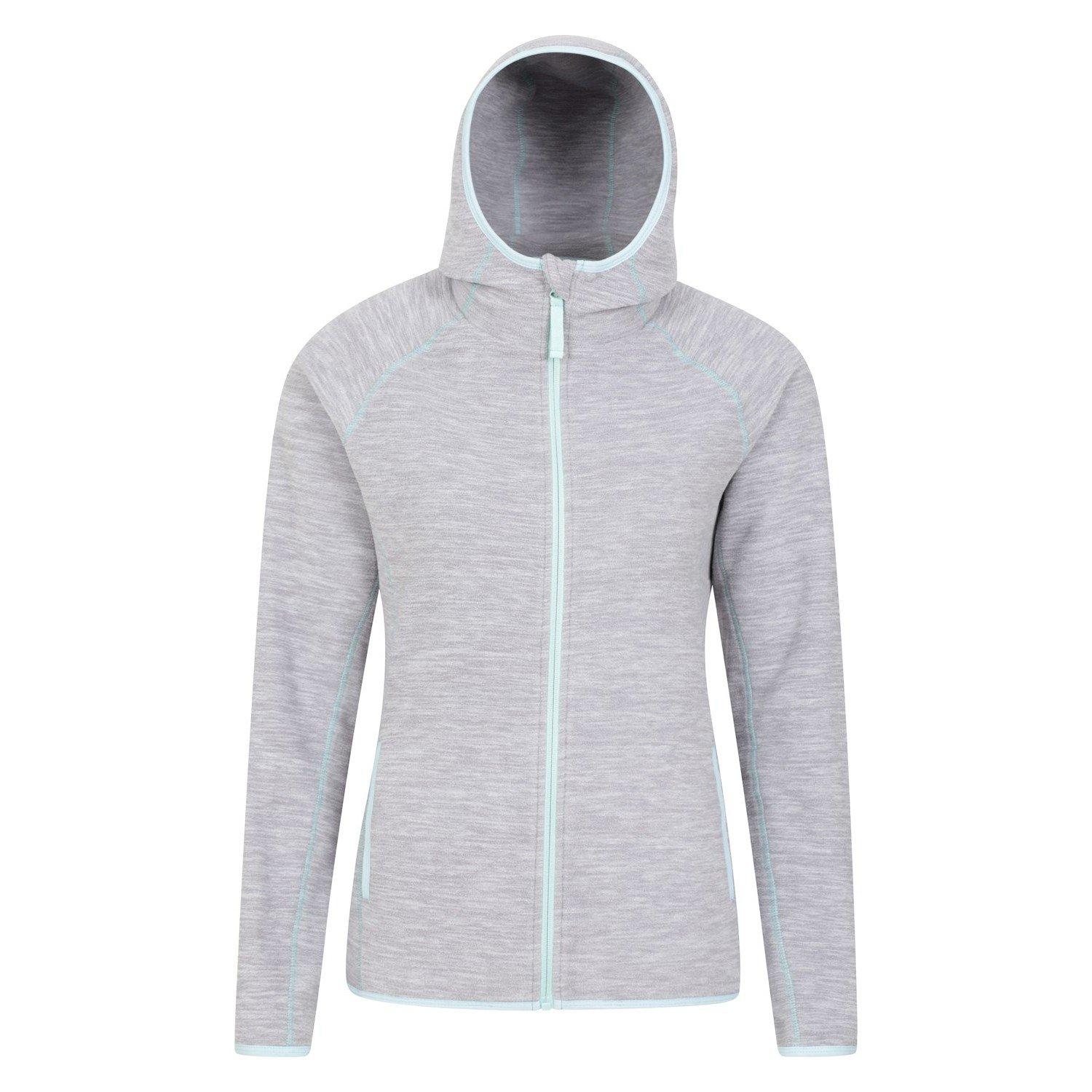 Lleyn Ii Hoodie Mit Durchgehendem Reißverschluss Damen Grau 38 von Mountain Warehouse