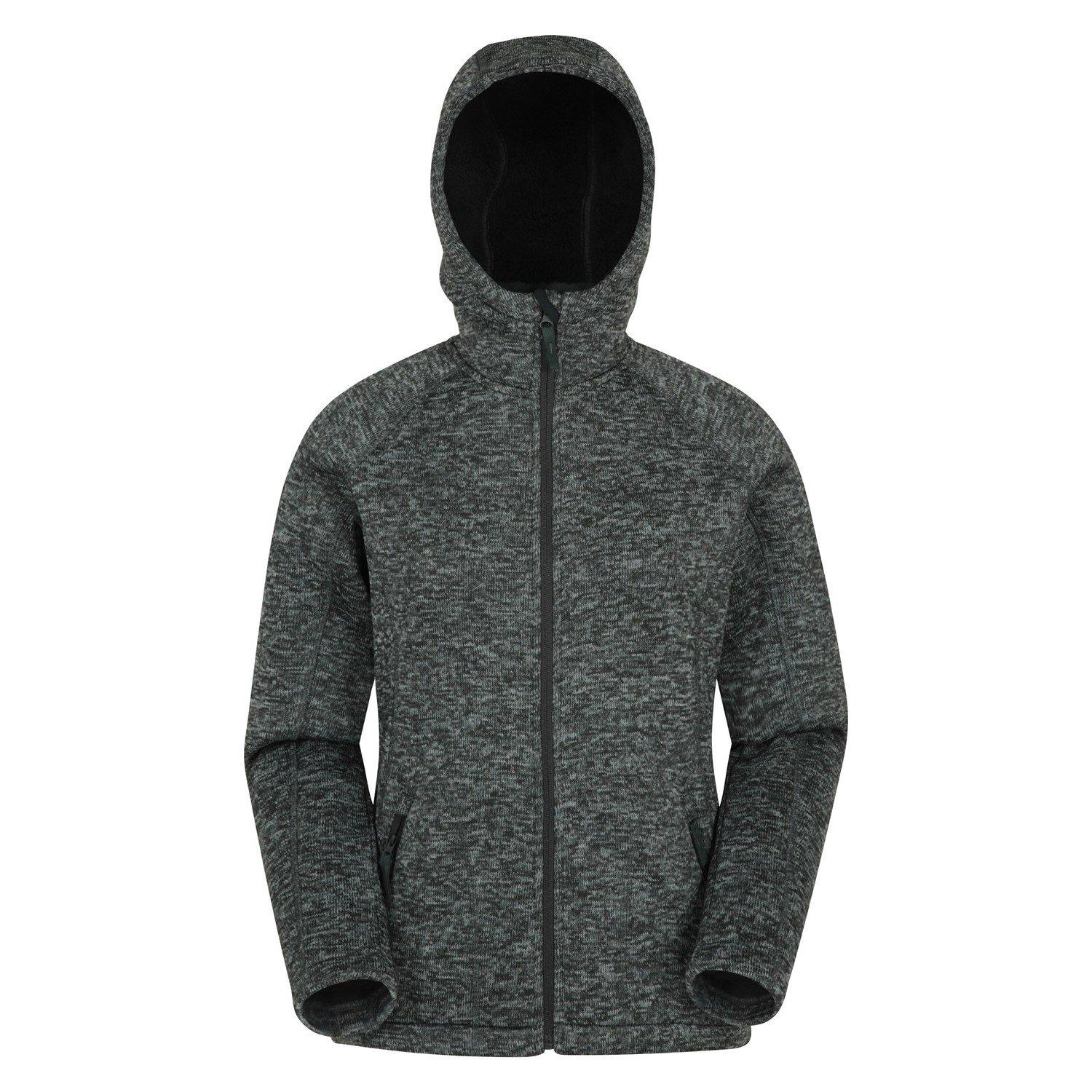 Nevis Hoodie Mit Durchgehendem Reißverschluss Damen Schwarz 32 von Mountain Warehouse