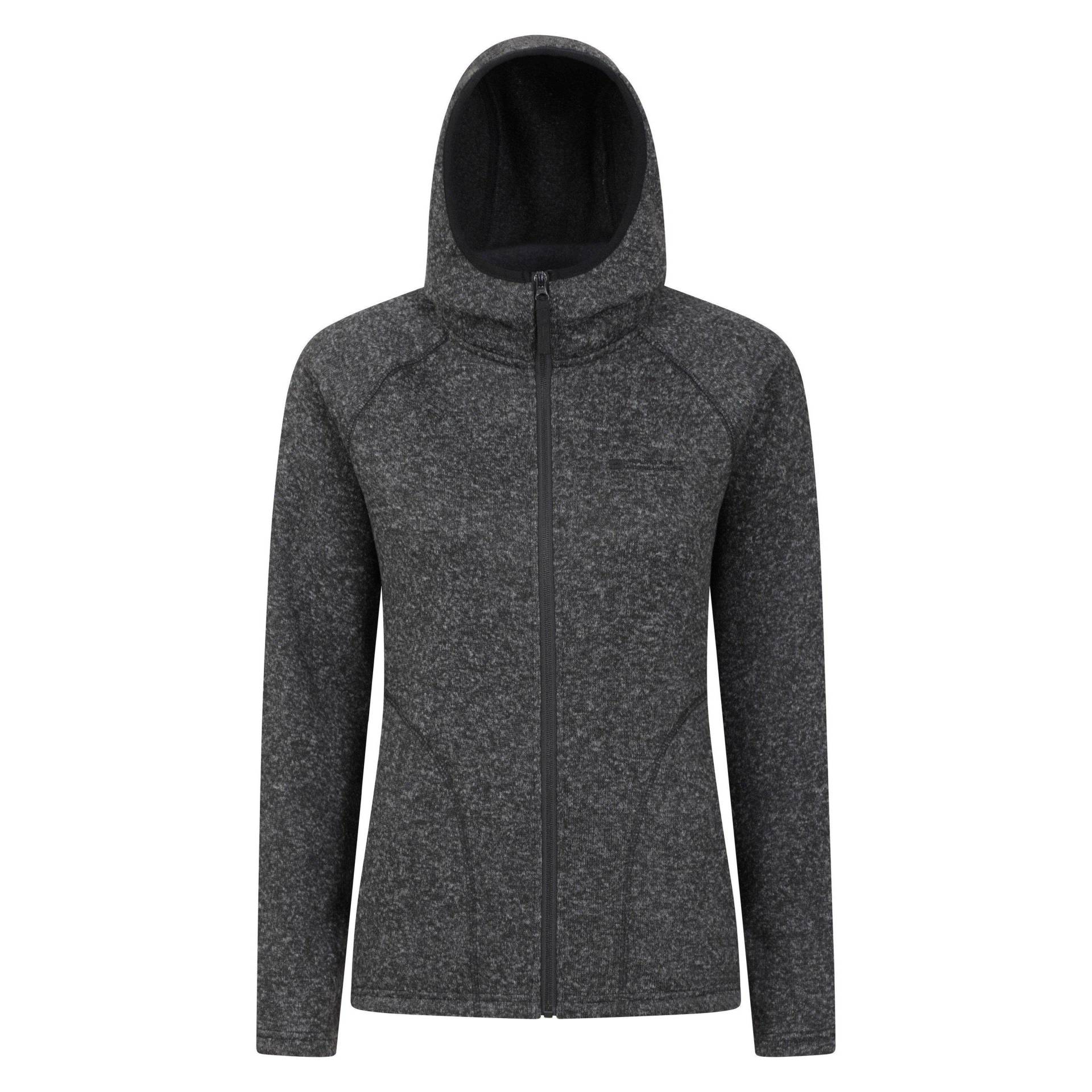 Nevis Hoodie Mit Durchgehendem Reißverschluss Durchgehender Reißverschluss Damen Schwarz 34 von Mountain Warehouse