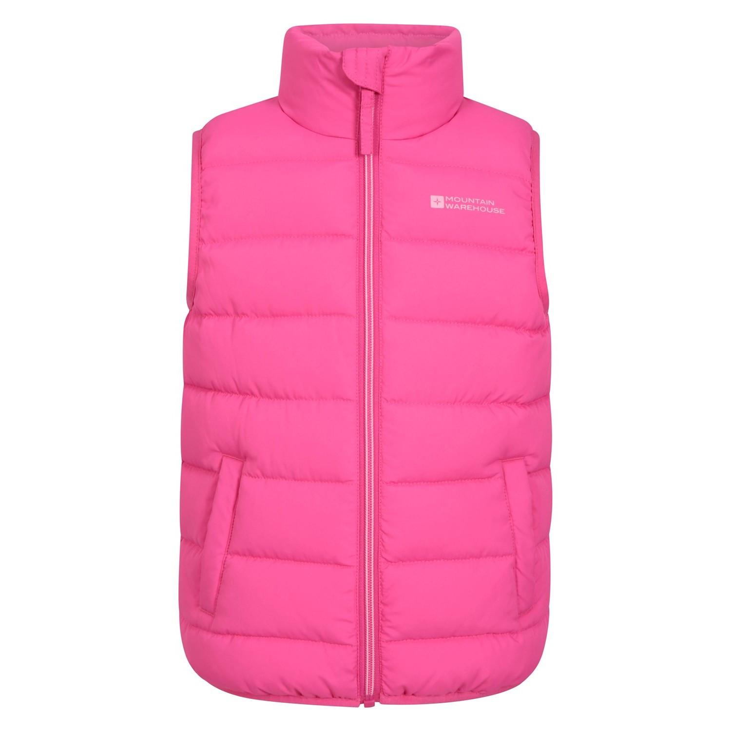 Rocko Weste Wattiert Mädchen Pink 140 von Mountain Warehouse