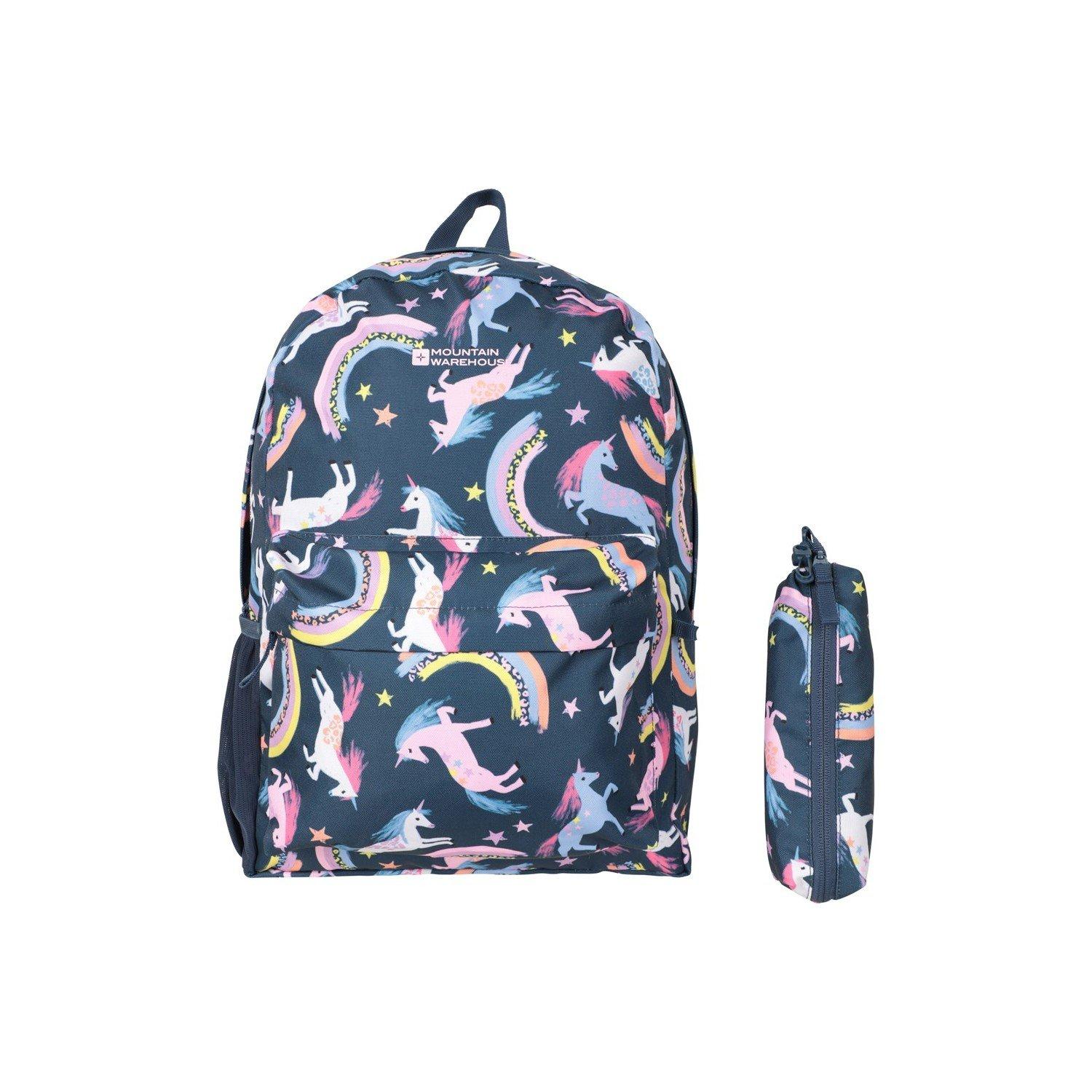 Rucksack Bookworm, Einhorn Und Regenbogen, 20l Set Herren Dunkelblau ONE SIZE von Mountain Warehouse