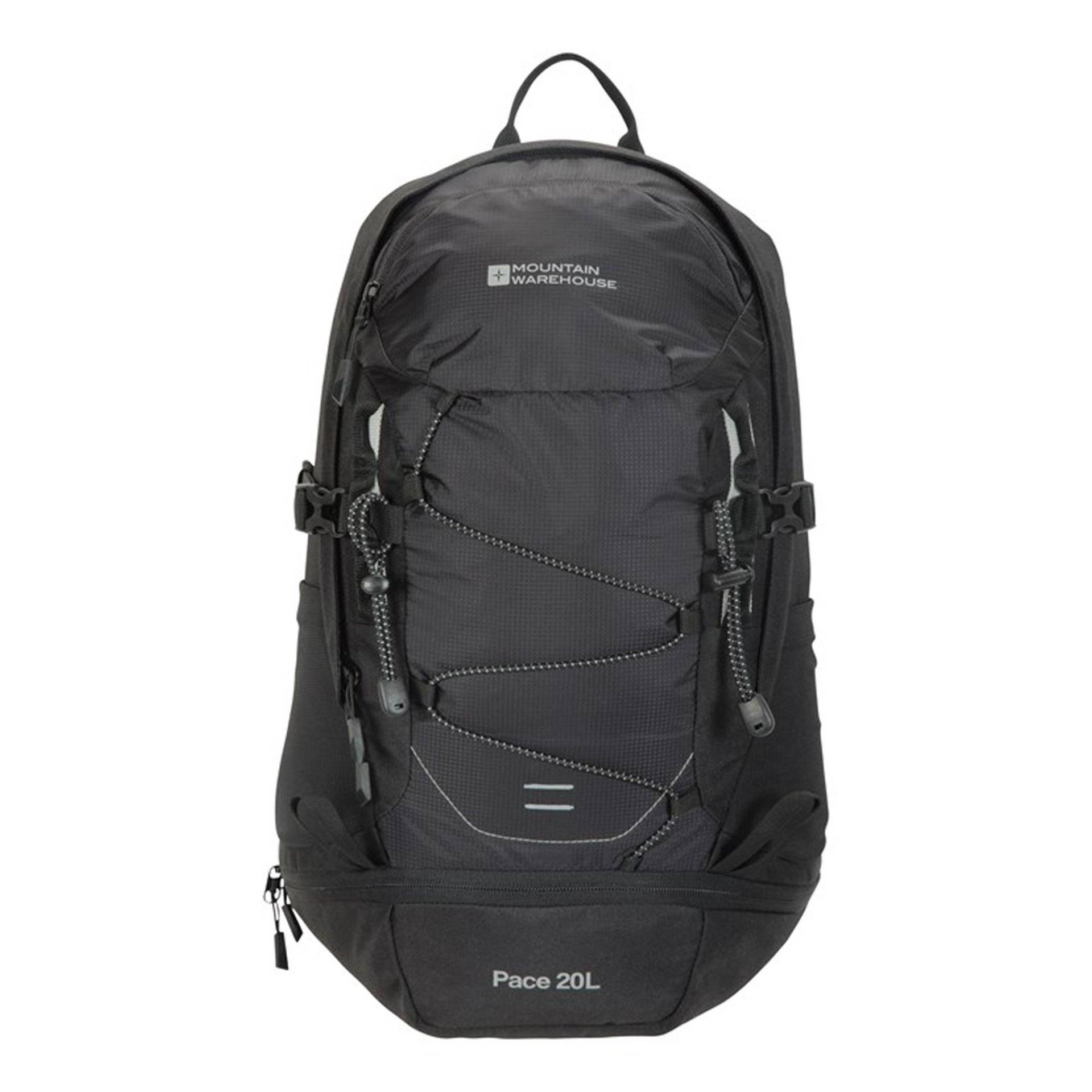 Rucksack Pace, 20l Herren Schwarz ONE SIZE von Mountain Warehouse