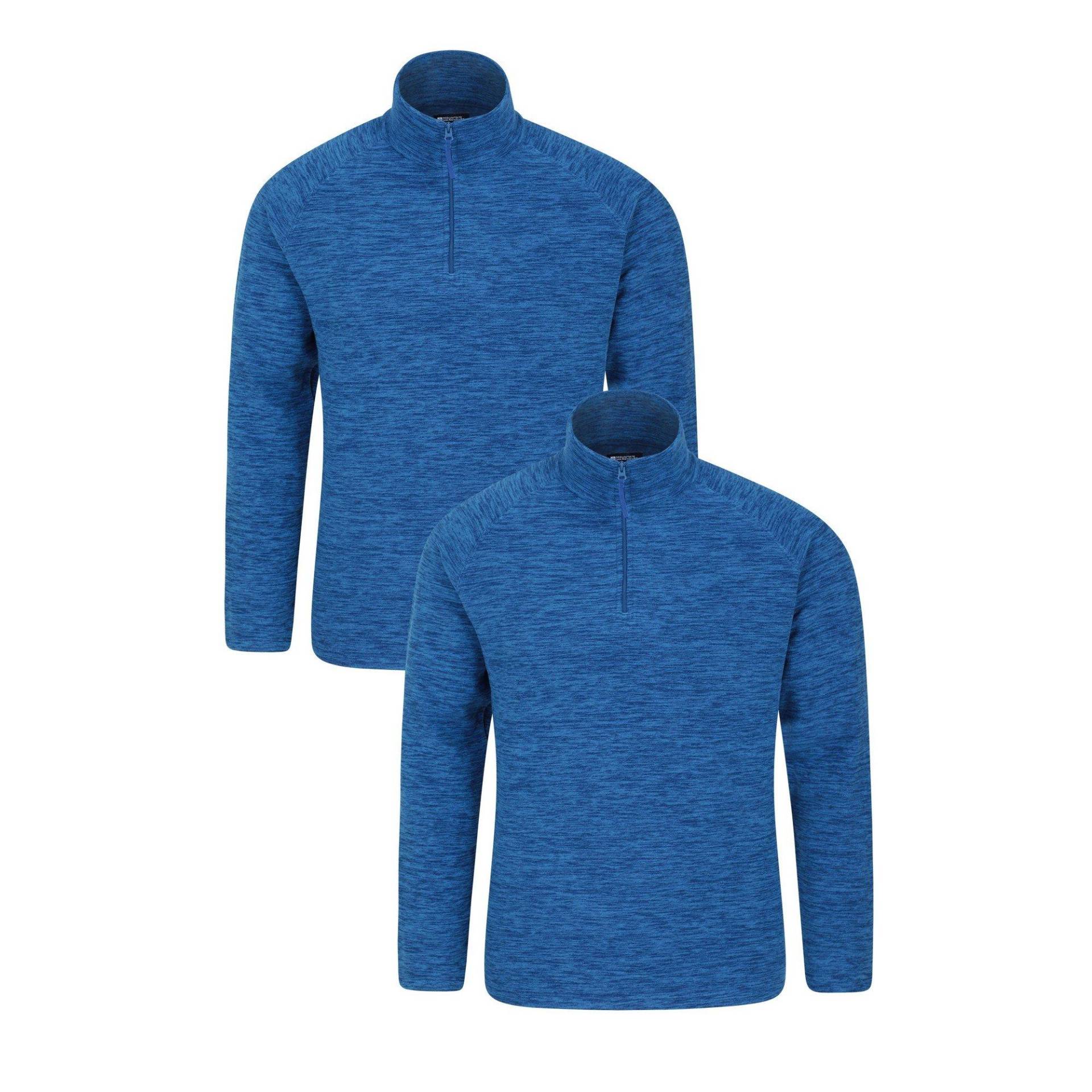 Snowdon Fleeceoberteil (2erpack) Herren Blau XL von Mountain Warehouse