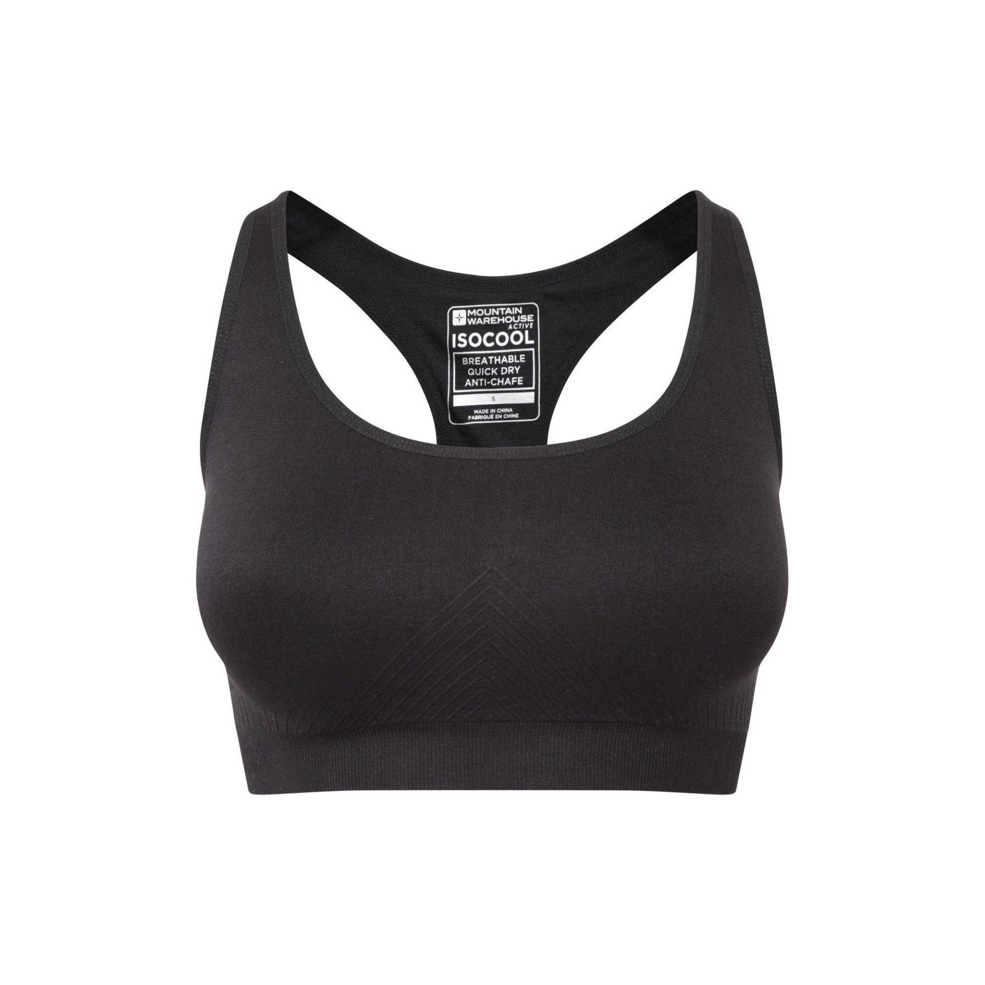 Sportbh Nahtlos Damen Schwarz L von Mountain Warehouse