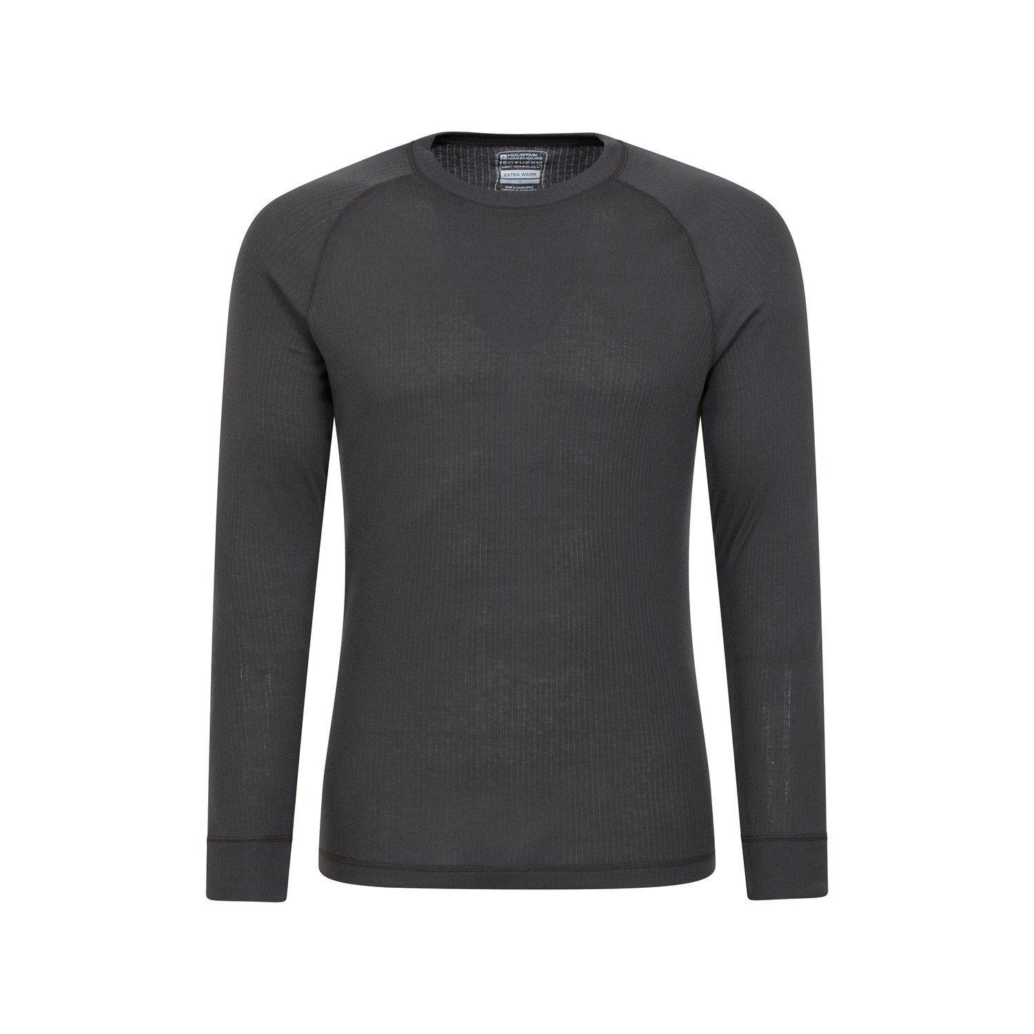 Talus Thermotop Rundhalsausschnitt Langärmlig Herren Charcoal Black 3XL von Mountain Warehouse