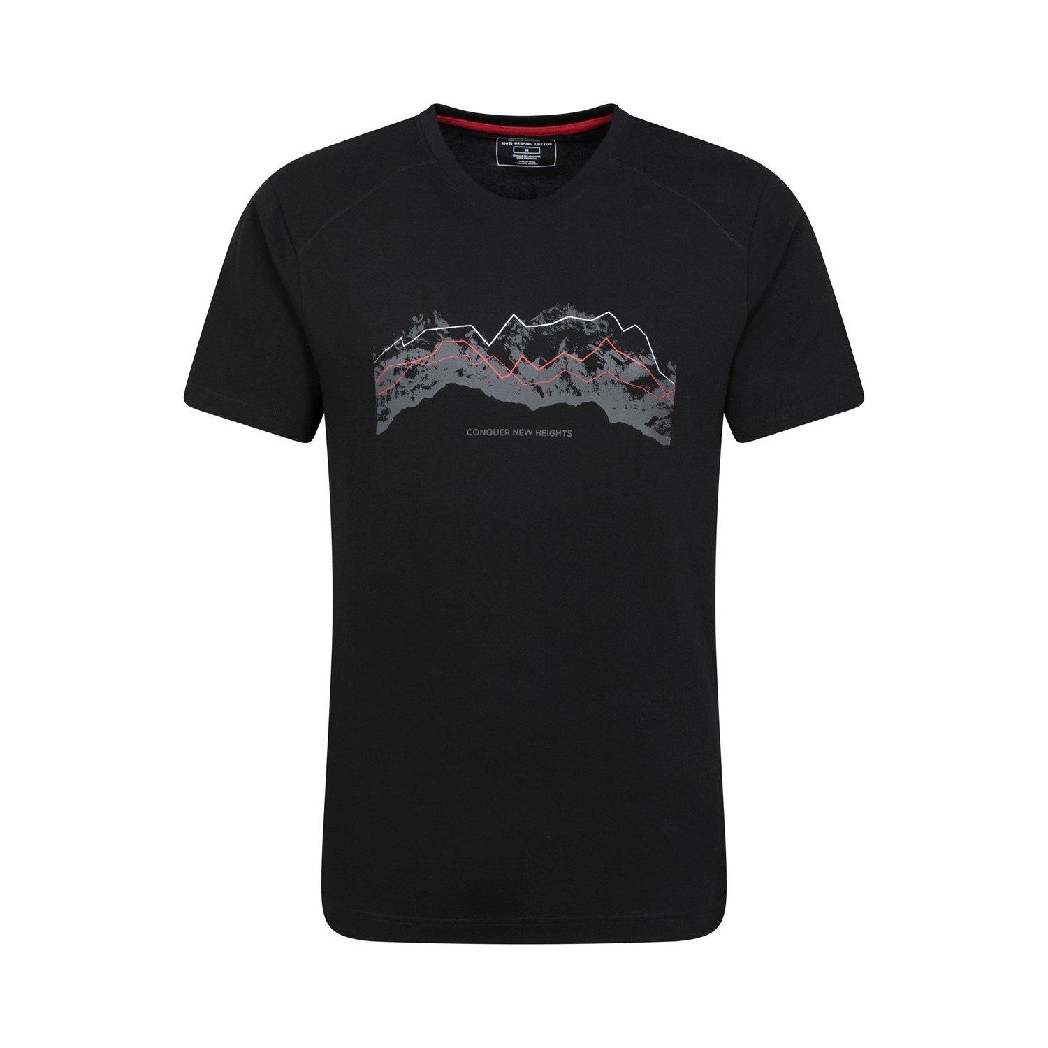 Tech Mountains Tshirt Herren Schwarz XXS von Mountain Warehouse