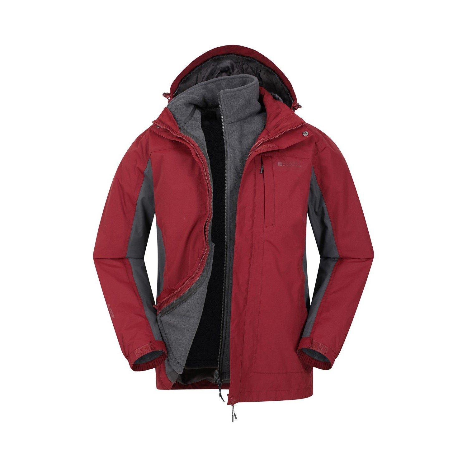 Thunderstorm Jacke, Wasserfest 3 In 1 Herren Rot Bunt M von Mountain Warehouse