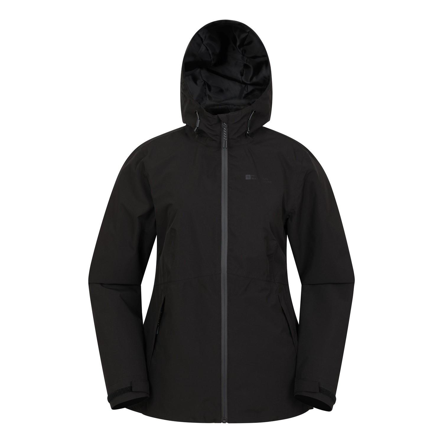 Vancouver Ii Jacke, Wasserfest Damen Schwarz 38 von Mountain Warehouse